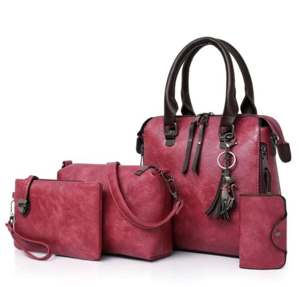 Bolsa Feminina de Couro - Compre 1 Leve 4